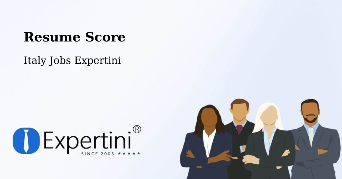 Resume Score & Job Description Match Tool – Cormons - Italy Jobs Expertini